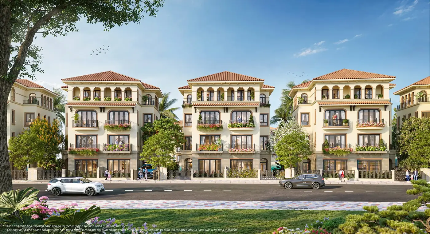Phối cảnh biệt thự song lập